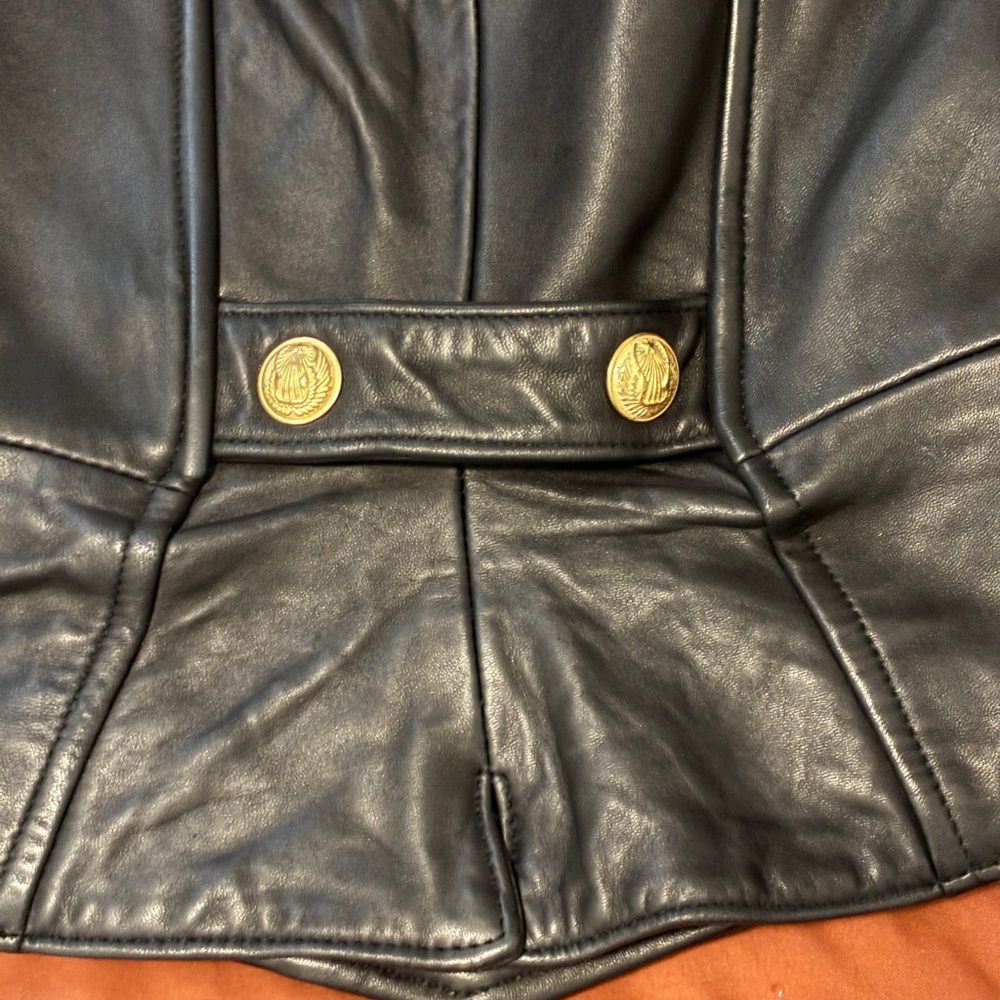 Michael Hoban for North Beach vintage black leather bustier - Picture 9 of 11
